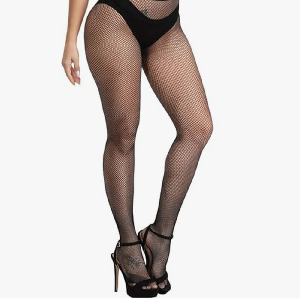 🐞4/$10🐞 Women's Black Fishnet Stocking  Mini Hole (ONE SIZE)